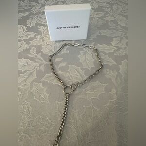 Justine Clenquet Silver Hari Choker